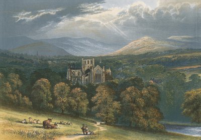 Melrose Abbey by Alexander Francis Lydon